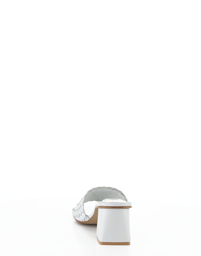 Wella White Woven Leather