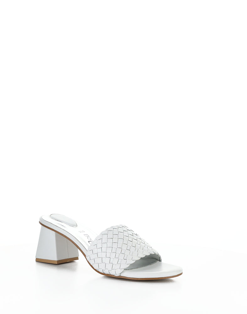 Wella White Woven Leather