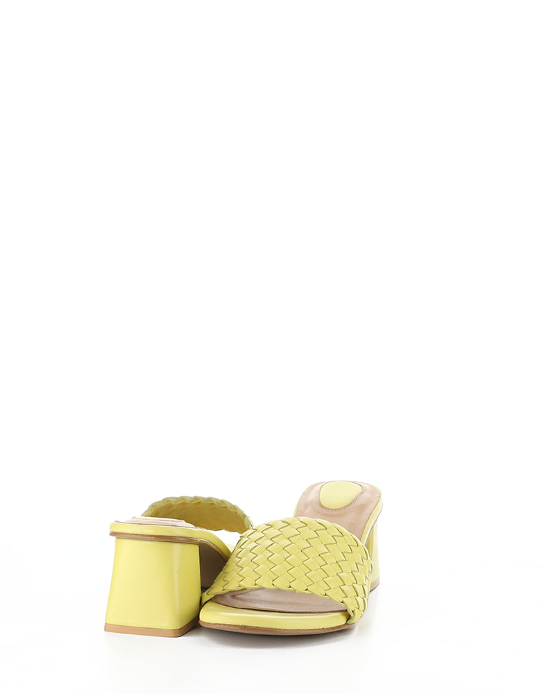 Wella Yellow Woven Leather