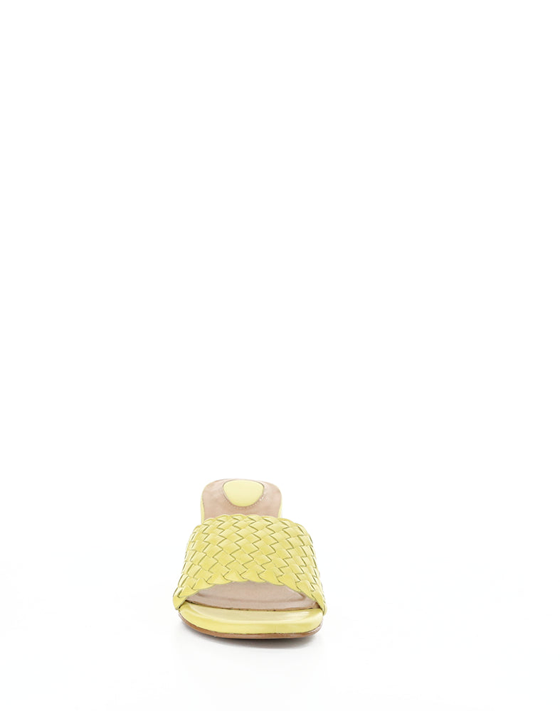 Wella Yellow Woven Leather