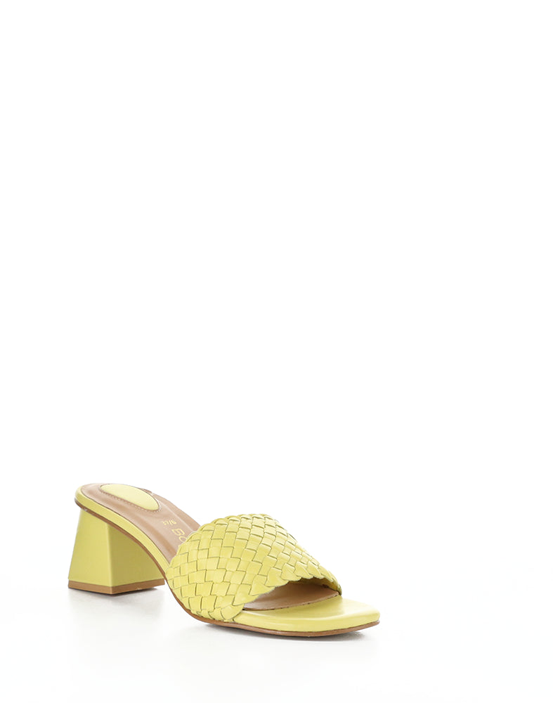 Wella Yellow Woven Leather