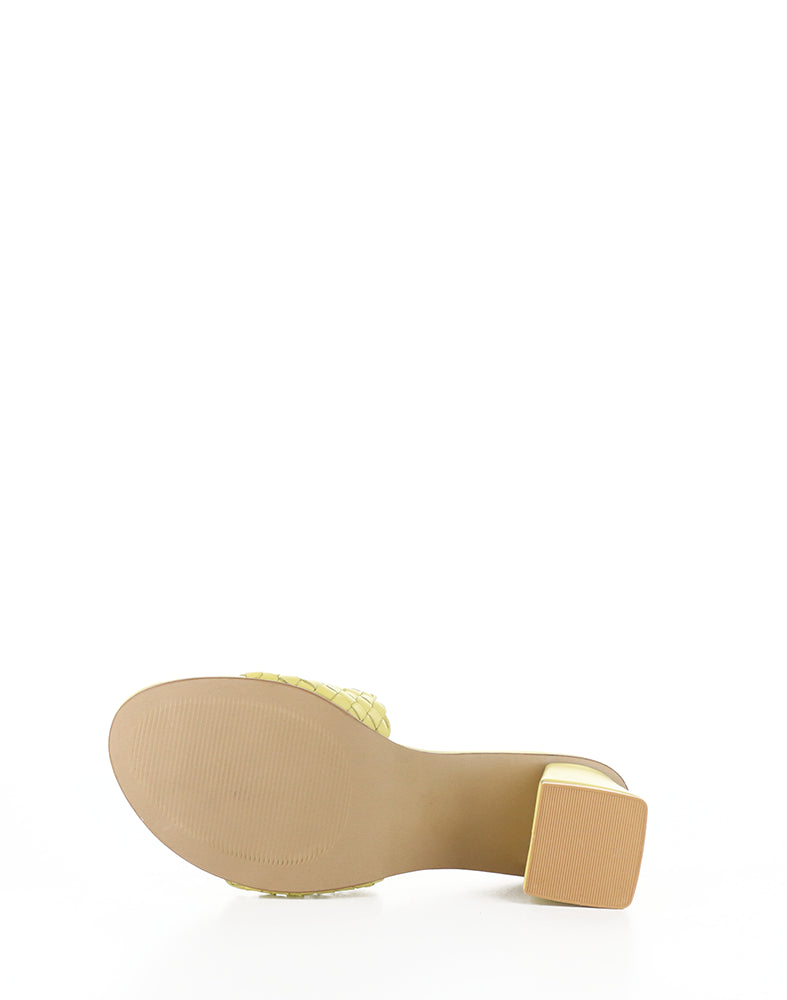 Wella Yellow Woven Leather