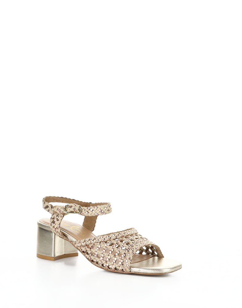 Wendi Pink Mix Woven Leather