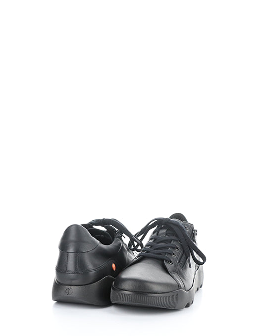 Whiz719Sof 007 Black Smooth Leather