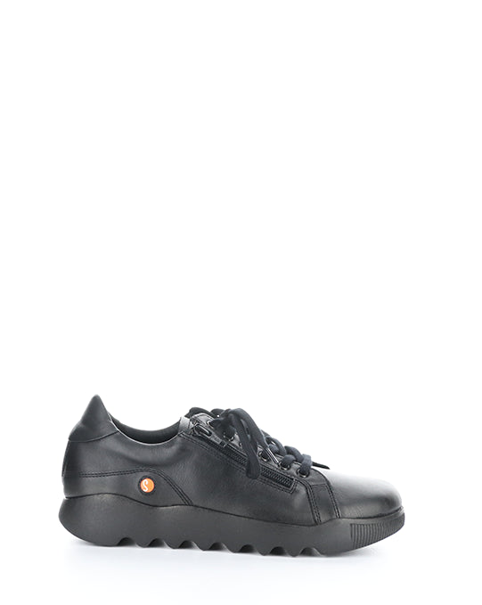 Whiz719Sof 007 Black Smooth Leather