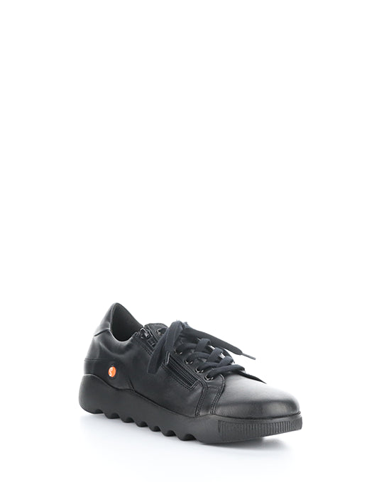Whiz719Sof 007 Black Smooth Leather