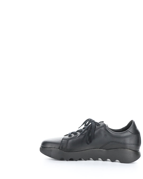 Whiz719Sof 007 Black Smooth Leather