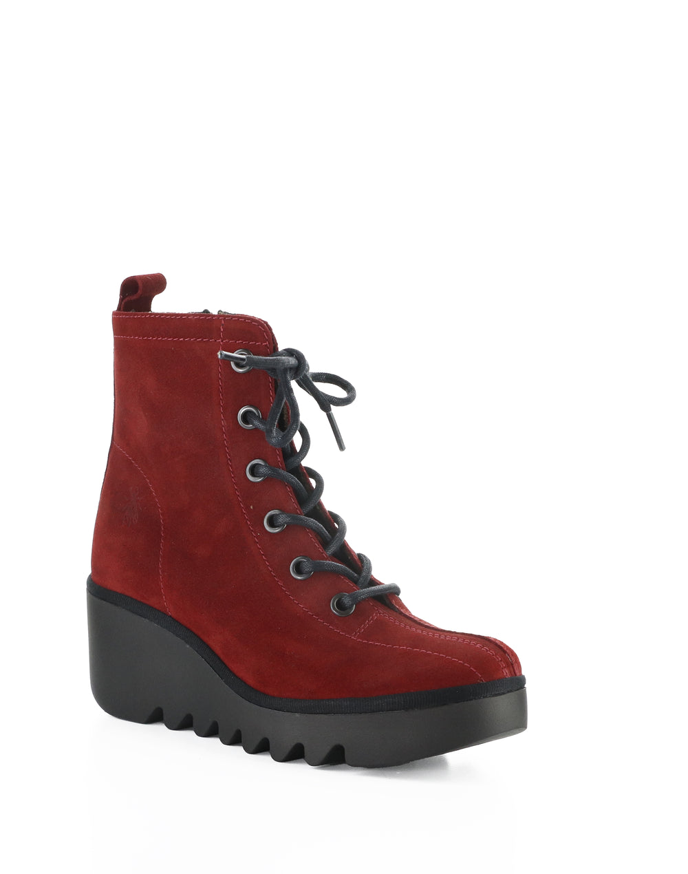 BINK637FLY 004 RED OIL SUEDE