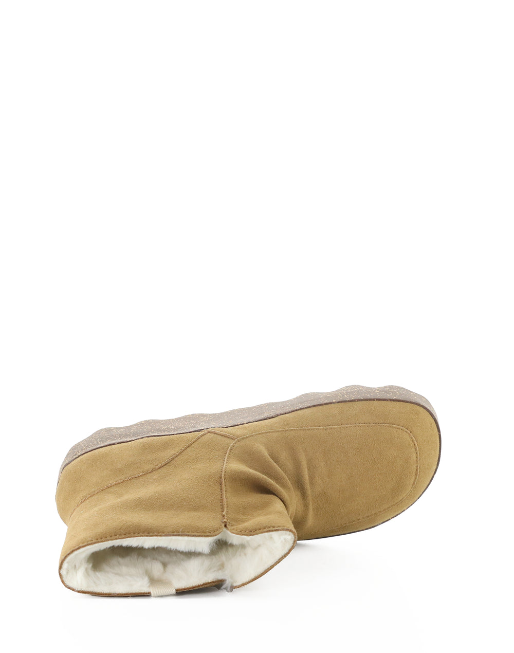 CUFF296ASP 009 TOBACCO COWSUEDE RECYCLED/FAUX FUR