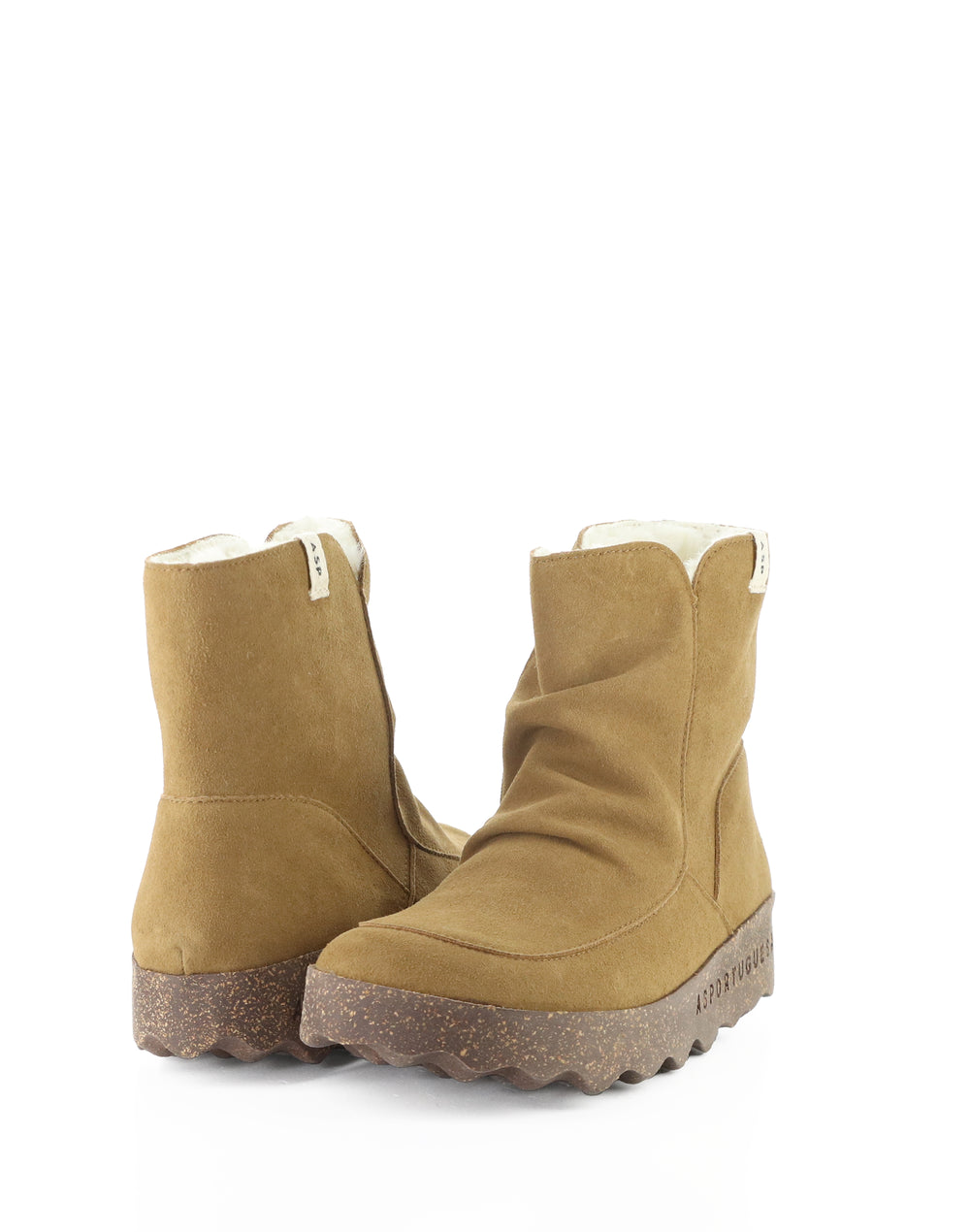 CUFF296ASP 009 TOBACCO COWSUEDE RECYCLED/FAUX FUR