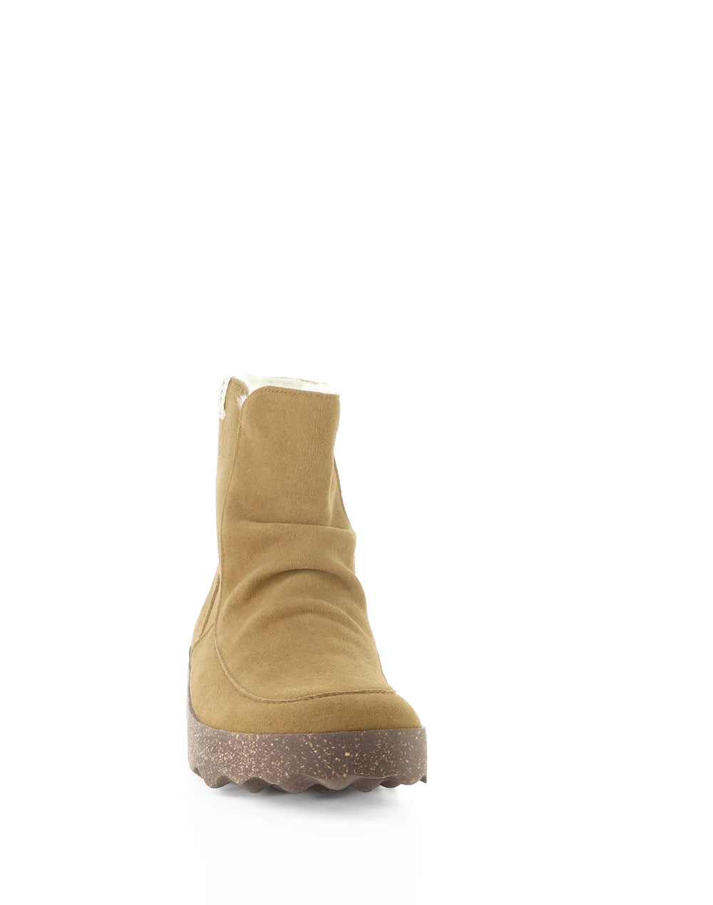 CUFF296ASP 009 TOBACCO COWSUEDE RECYCLED/FAUX FUR