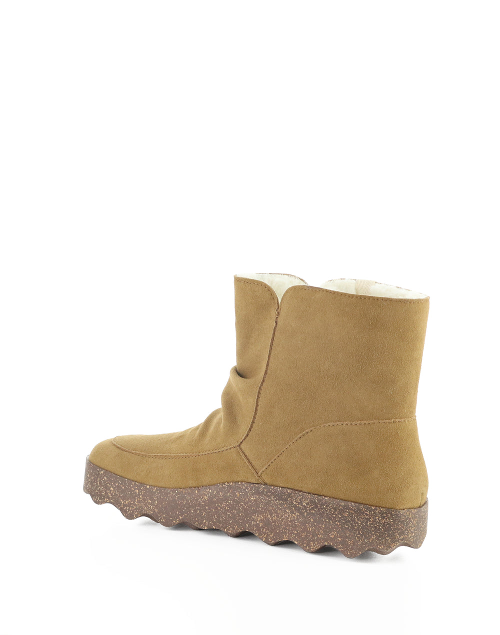 CUFF296ASP 009 TOBACCO COWSUEDE RECYCLED/FAUX FUR