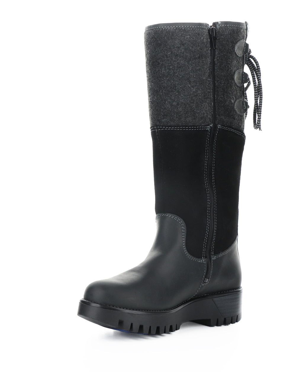 GOOSE PRIMA BLACK/BLACK SADDLE/SUEDE/TWEED