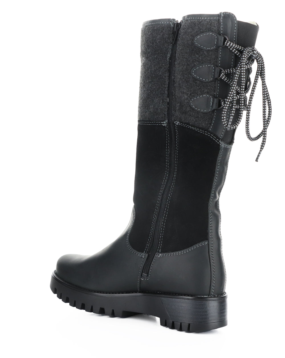 GOOSE PRIMA BLACK/BLACK SADDLE/SUEDE/TWEED