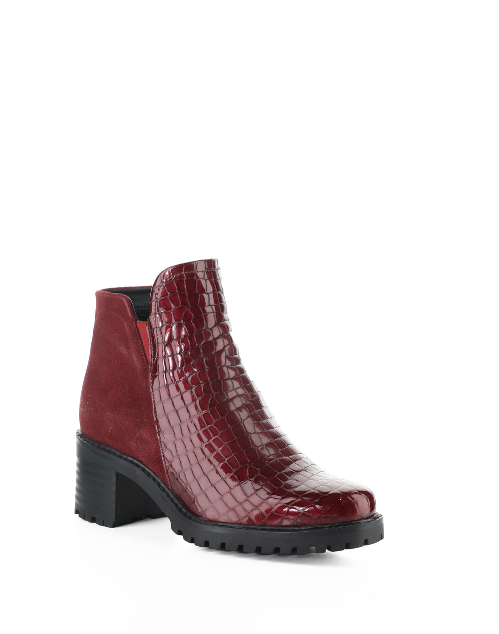 INARA RED/SANGRIA CROCCO PRINT/SUEDE
