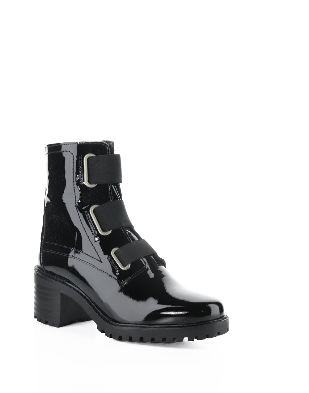 INDIE BLACK PATENT/ELASTIC