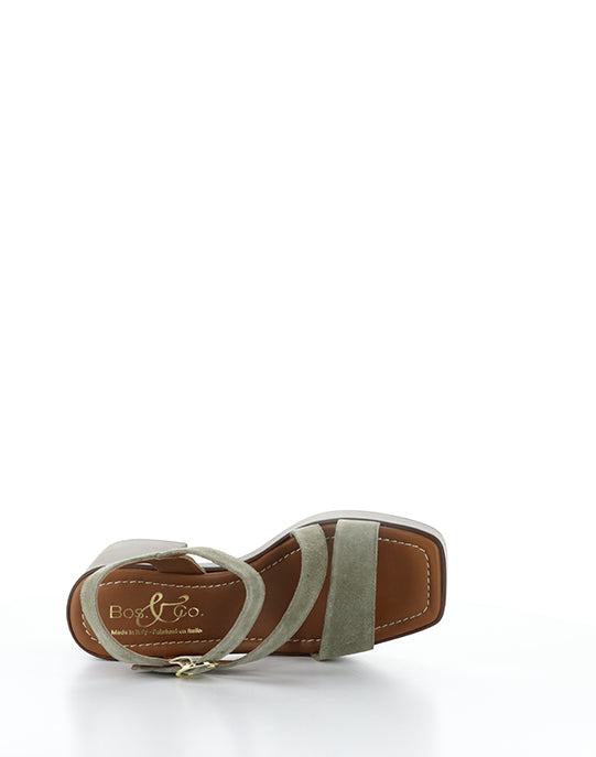 Veda Olive Suede